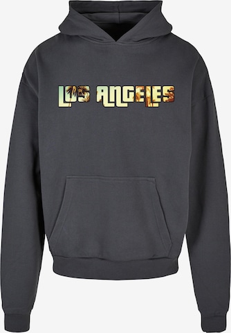 Merchcode Sweatshirt 'Grand Los Angeles' in Grijs: voorkant