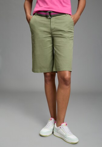 LAURA SCOTT Wide Leg Hose in Grün: Vorderseite