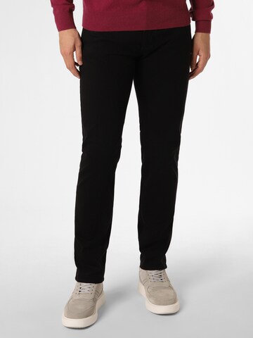 PIERRE CARDIN Regular Pants 'Lyon' in Black: front