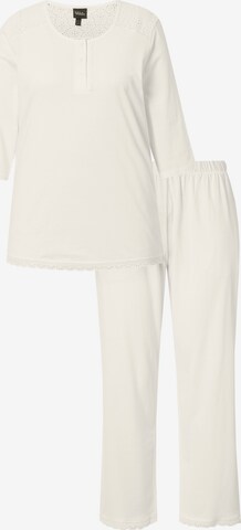 Ulla Popken Pyjama in Beige: Vorderseite