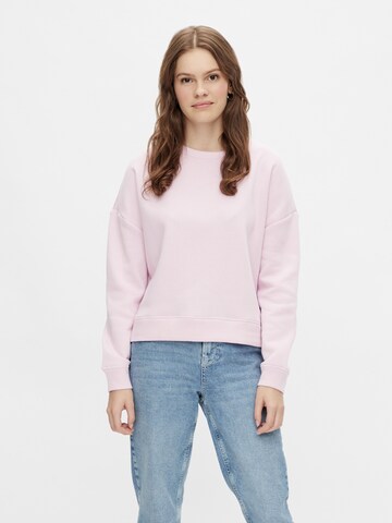 PIECES Sweatshirt 'PCCHILLI' in Lila: Vorderseite