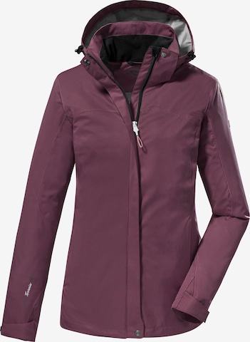 KILLTEC Outdoor Jacket 'KOS 133' in Purple: front