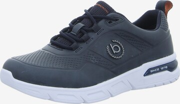 bugatti Athletic Lace-Up Shoes in Blue: front