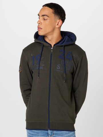 FQ1924 Zip-Up Hoodie 'William' in Brown: front