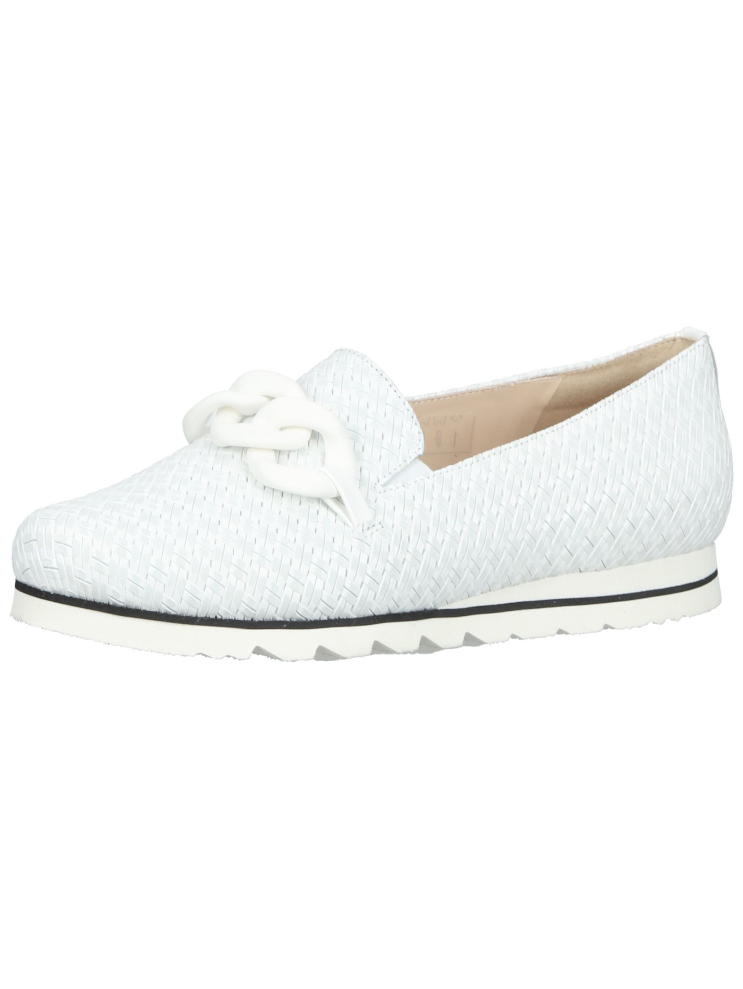HASSIA Classic Flats in White: front