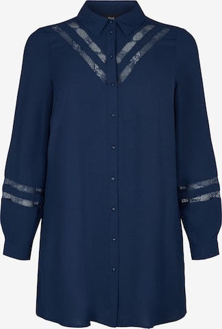 Zizzi Shirt  'CAKAMMA' in Blau: predná strana