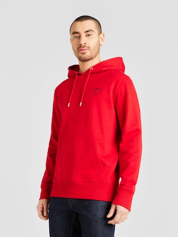 GANTSweater majica - crvena boja: prednji dio