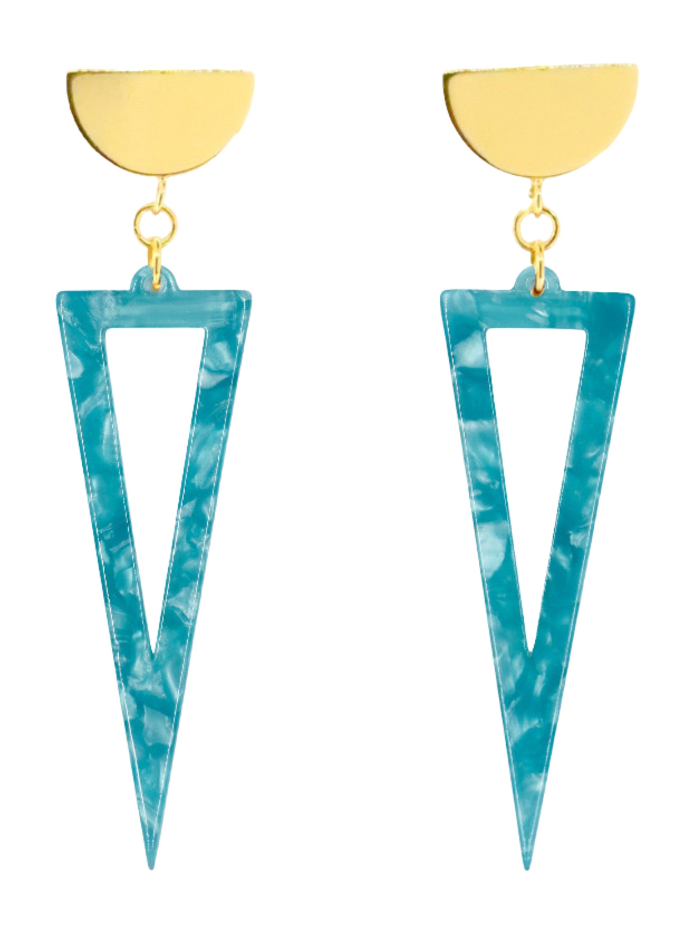 Orecchini di Fräulein Wunder in blu: frontale