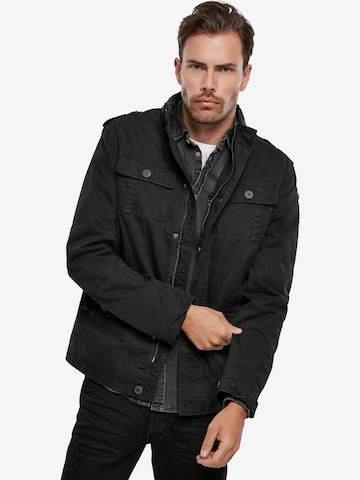 Brandit Between-Season Jacket 'Britannia' in Black: front