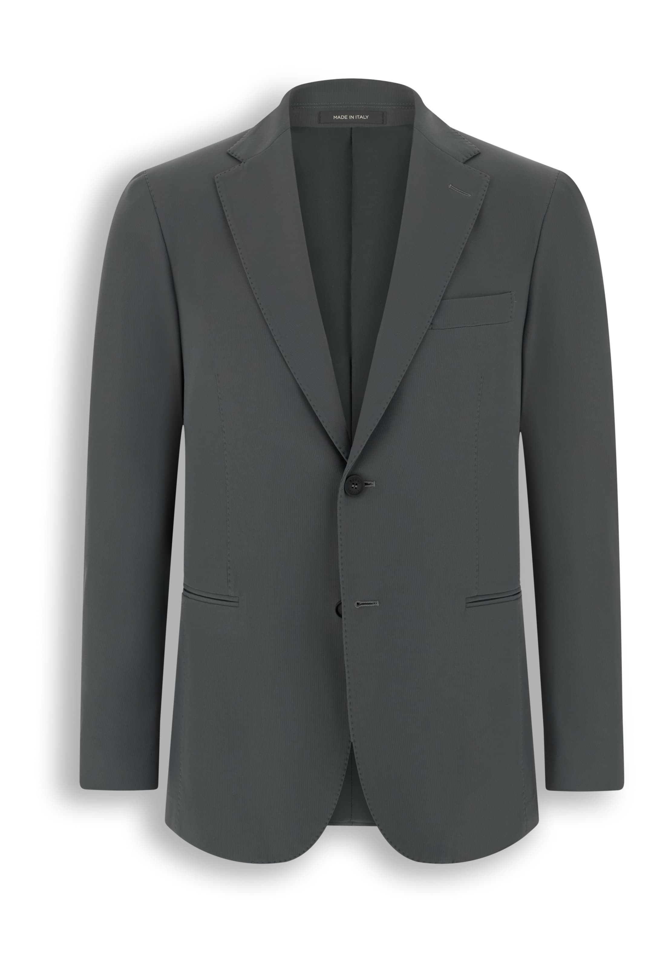 Boggi Milano Regular fit Business-colbert in Grijs: voorkant