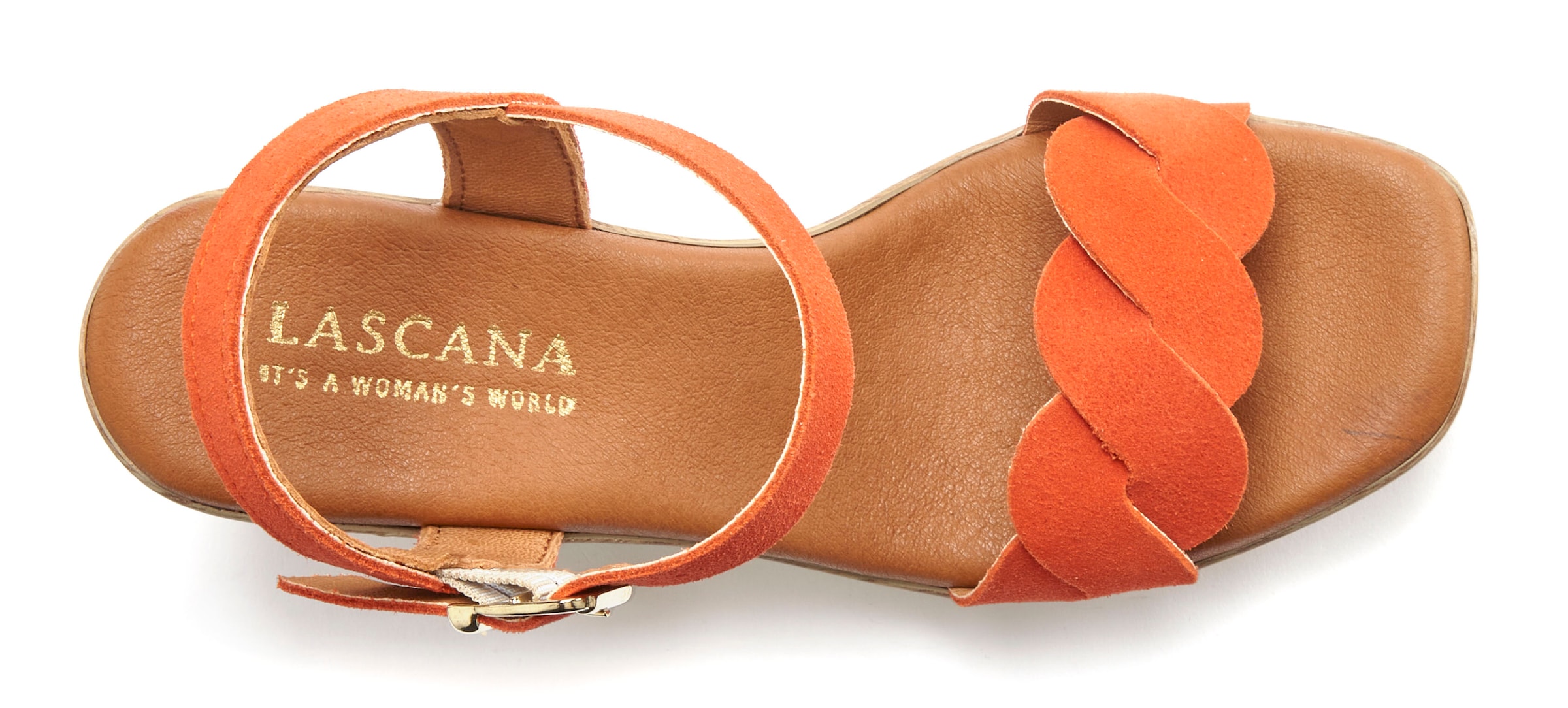 LASCANA Strap sandal in Orange