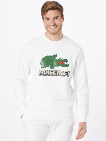 LACOSTE Sweatshirt in White: front