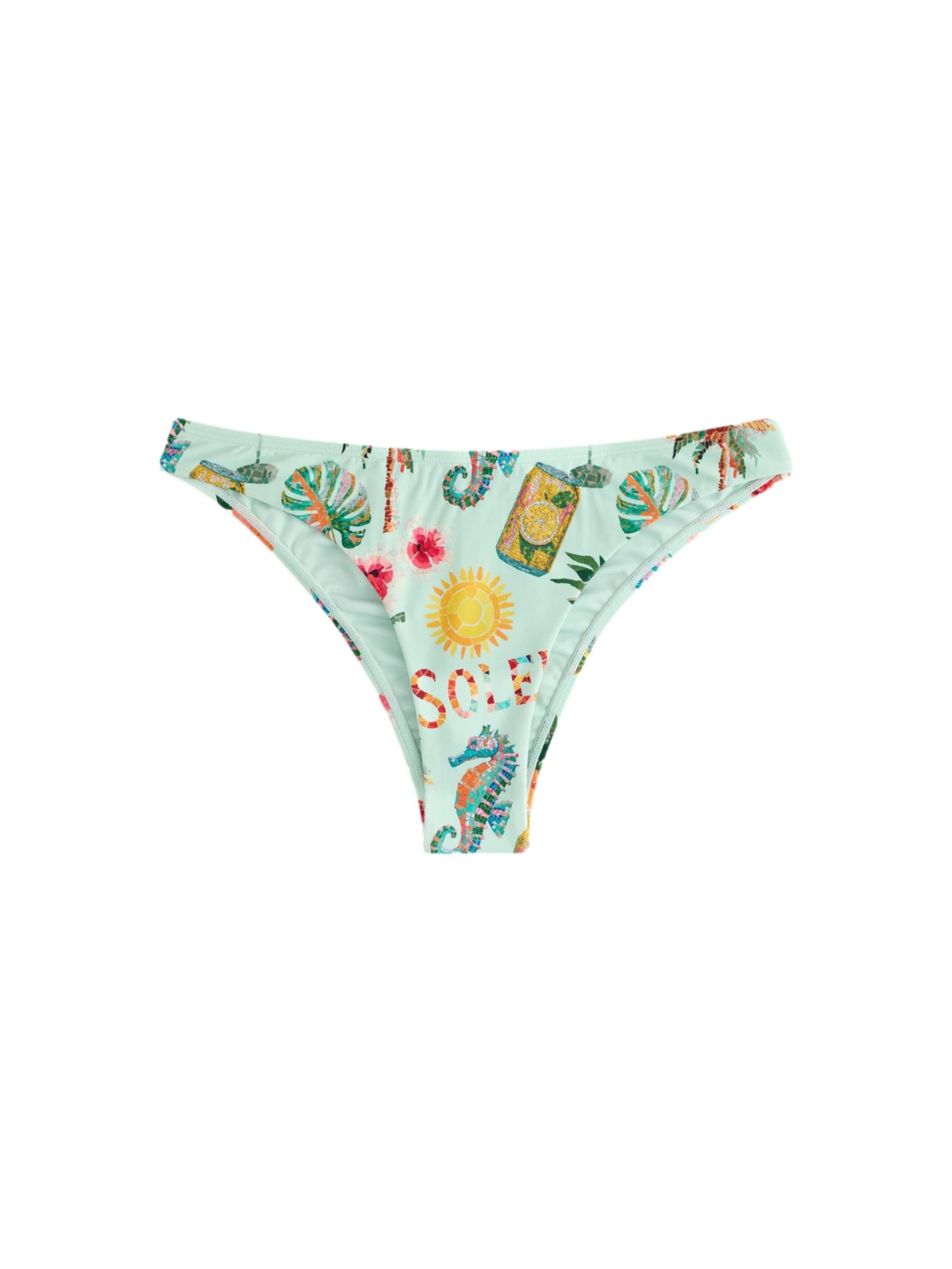 Next - Braga de bikini en verde: frente