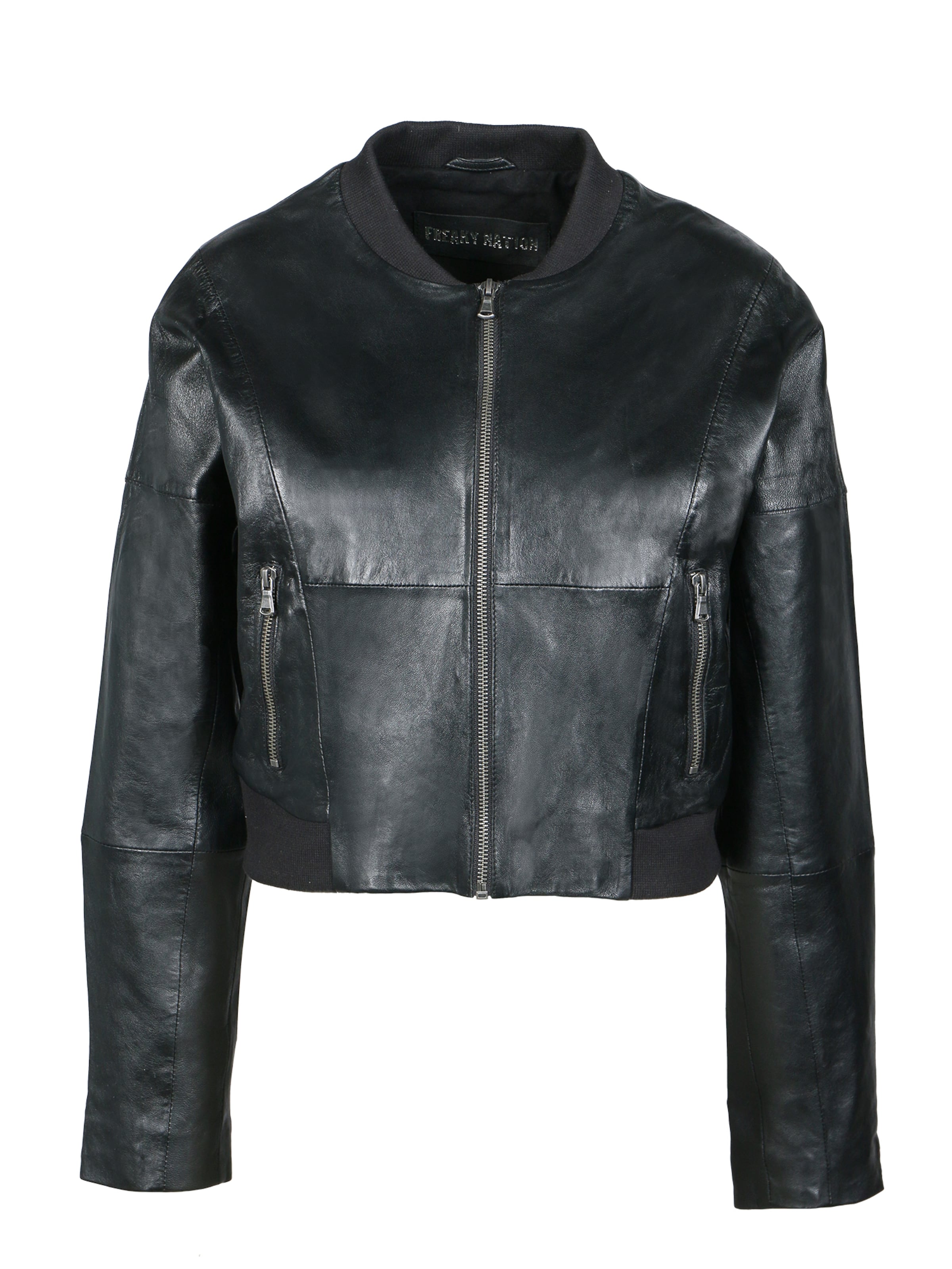 FREAKY NATION - Chaqueta de entretiempo 'Retro Girl-FN NYC' en negro: frente