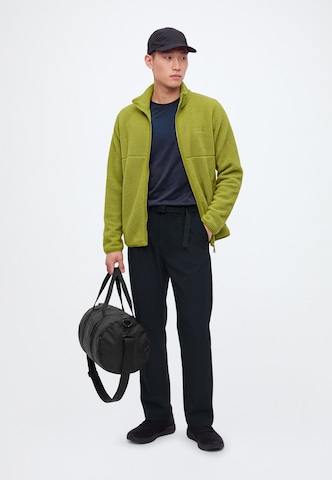 JACK WOLFSKIN Athletic Fleece Jacket in Green
