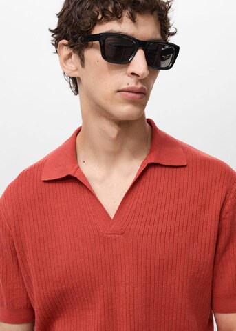 MANGO MAN Poloshirt 'Calipo' in Rot