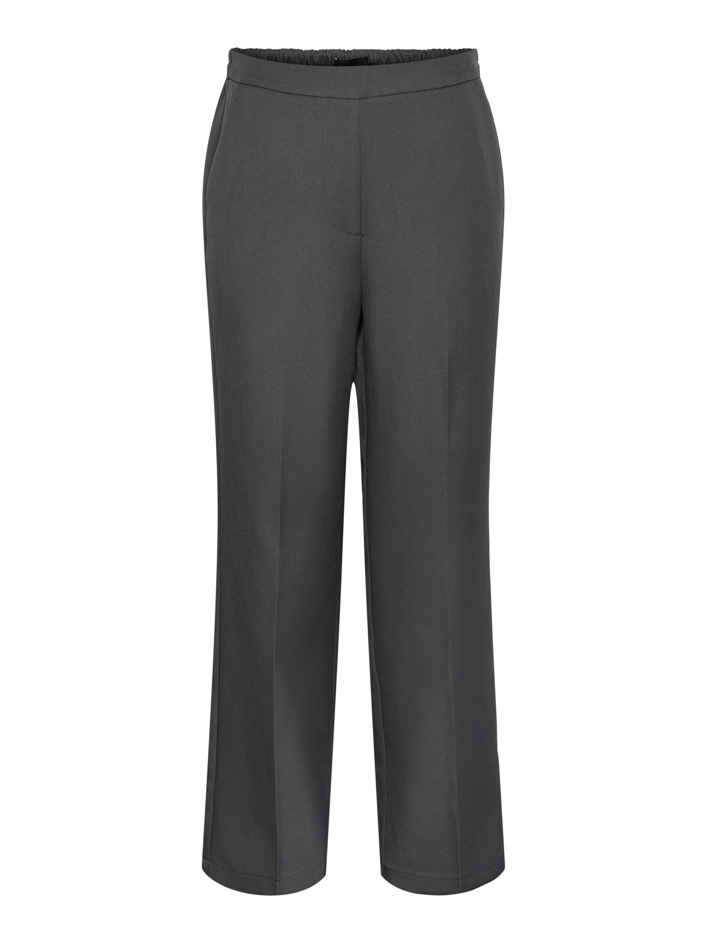 Loosefit Pantalon à plis 'Neva' PIECES en gris : devant