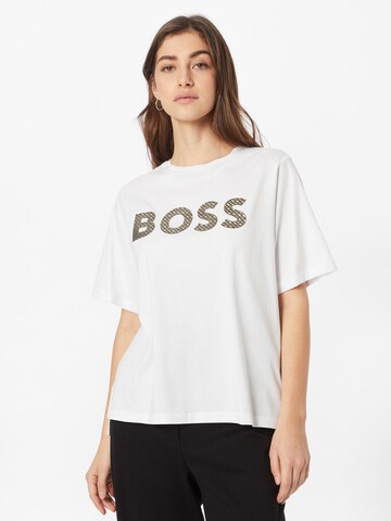 BOSS T-Shirt 'Ekrisp' in Weiß: Vorderseite