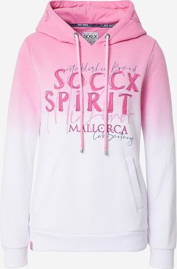 Soccx Sweatshirt in de kleur Blauw / Pink / Wit, Productweergave