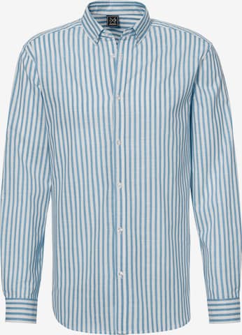 Chemise JOHN DEVIN en bleu : devant