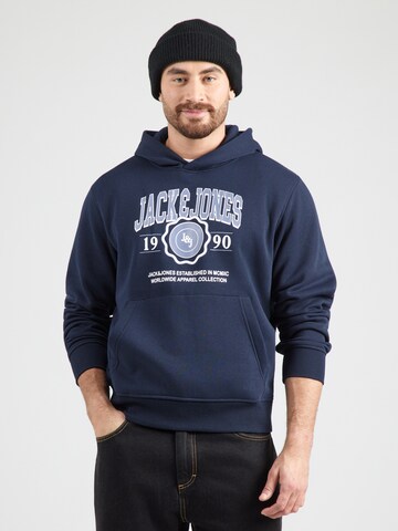 JACK & JONES Sweatshirt 'JJMAKO' in Blue: front
