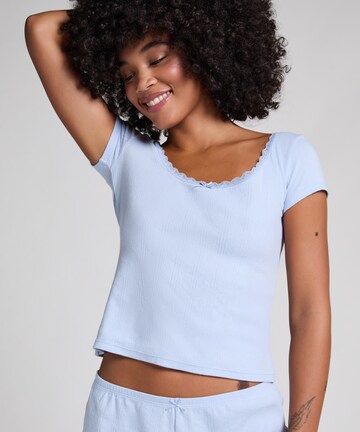 Hunkemöller Slaapshirt in Blauw