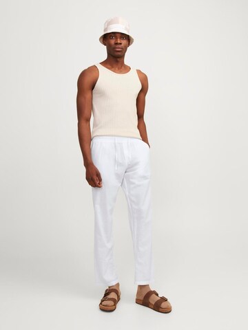 regular Pantaloni con pieghe 'Kane Summer' di JACK & JONES in bianco