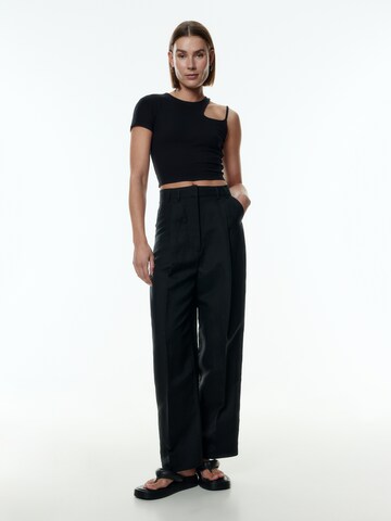 EDITED Regular Pleat-Front Pants 'Kaj' in Black