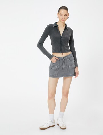 Koton Knit cardigan in Grey