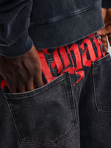 Ed Hardy Loosefit Τζιν 'Serpent Skull' σε μαύρο