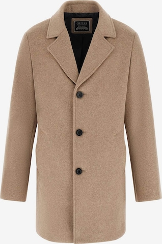 GUESS Between-Seasons Coat in Brown: front