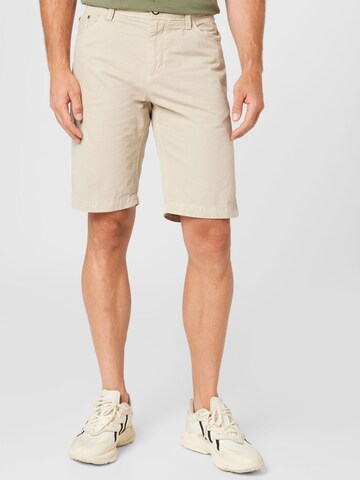 REDPOINT Slimfit Broek 'Brant' in Beige: voorkant