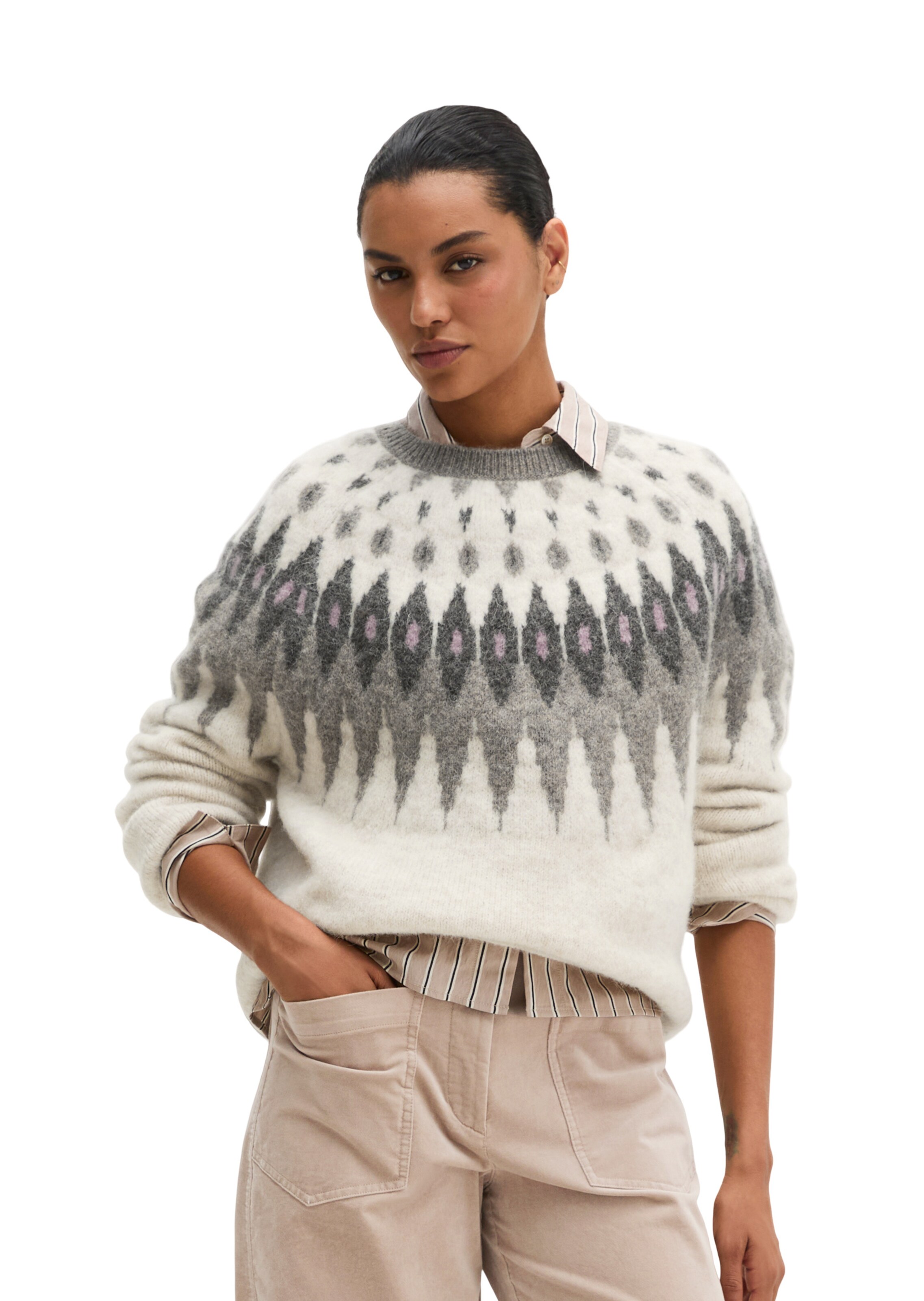 Marc O'Polo Trui in Beige: voorkant