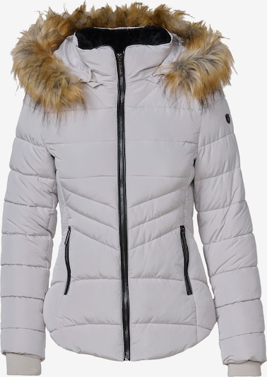KOROSHI Zimní bunda - světle hnědá / stříbrně šedá, Produkt