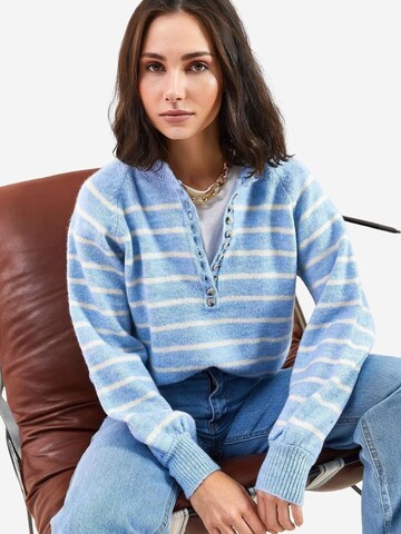 Bianco Lucci Pullover 'Pullover'‌‌‌‌‌‌ in Blau