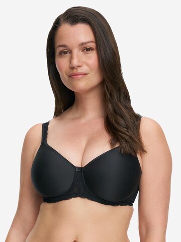 SUSA T-shirt Bra 'Porto' in Black