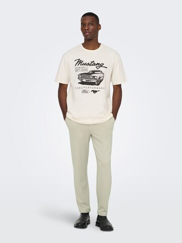Only & Sons Regular Chino trousers 'ONSMARK' in Grey