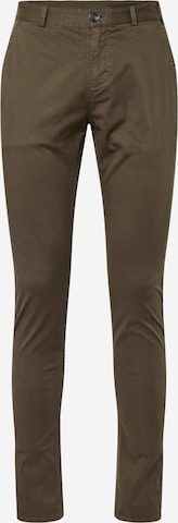 GARCIA - Tapered Pantalón chino en verde: frente