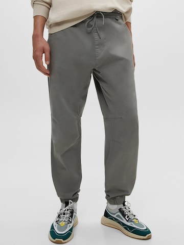 Pull&Bear Tapered Trousers in Grey