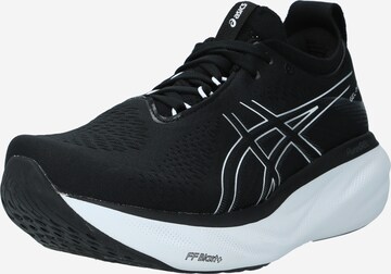 Chaussure de course 'Nimbus 25' ASICS en noir : devant