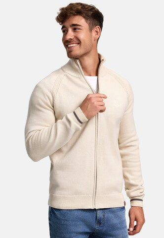 INDICODE JEANS Gebreid vest 'Arutemia' in Beige