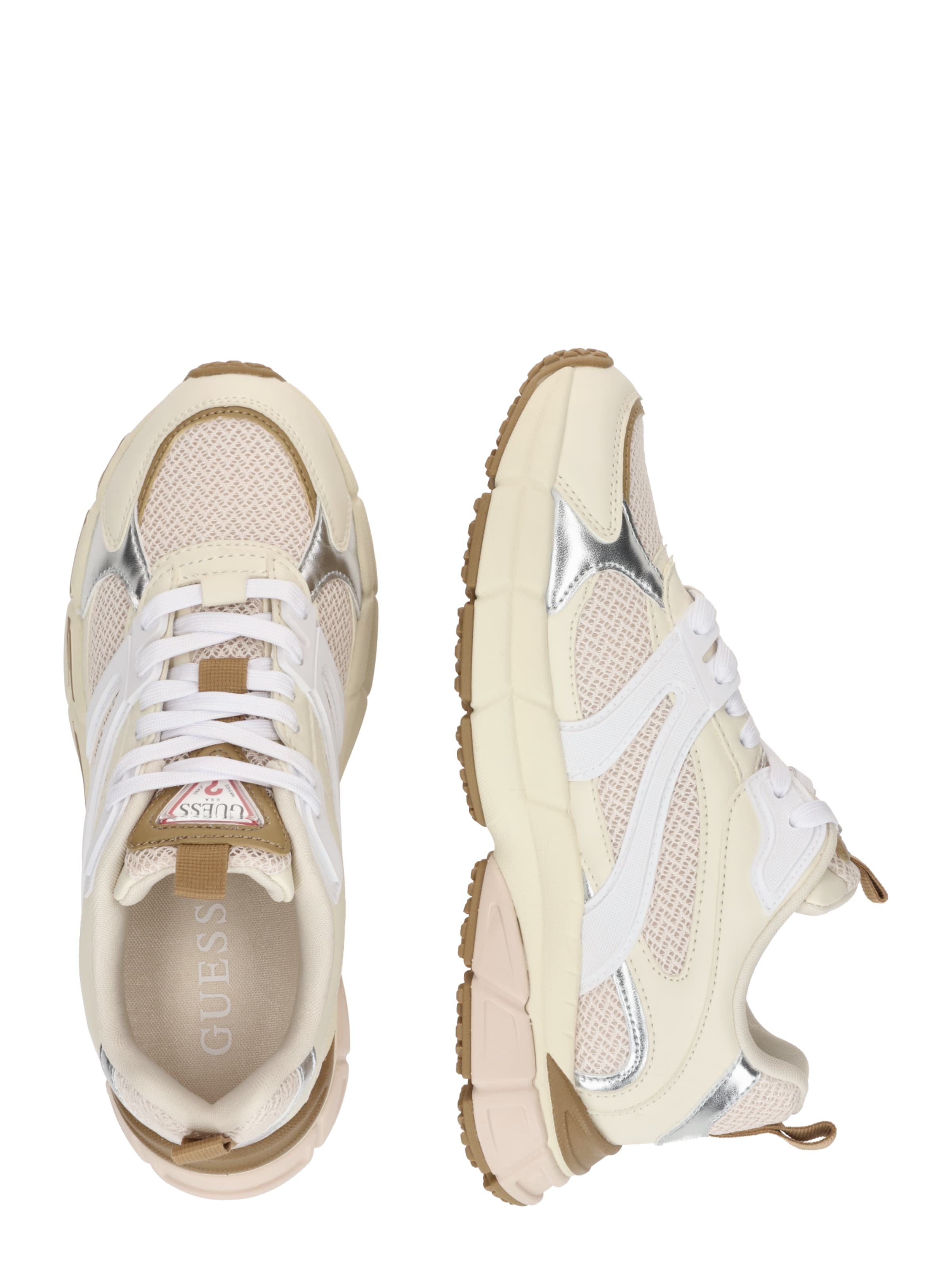 Sneaker low 'Bevalli' de la GUESS pe bej