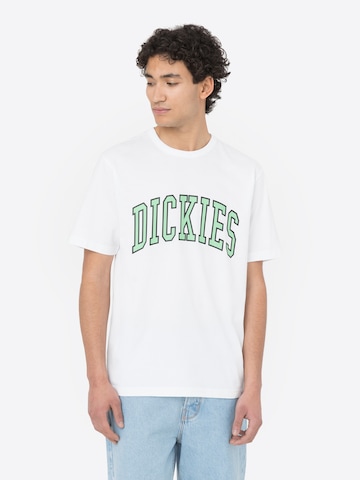 DICKIES Shirt 'Aitkin' in Wit: voorkant