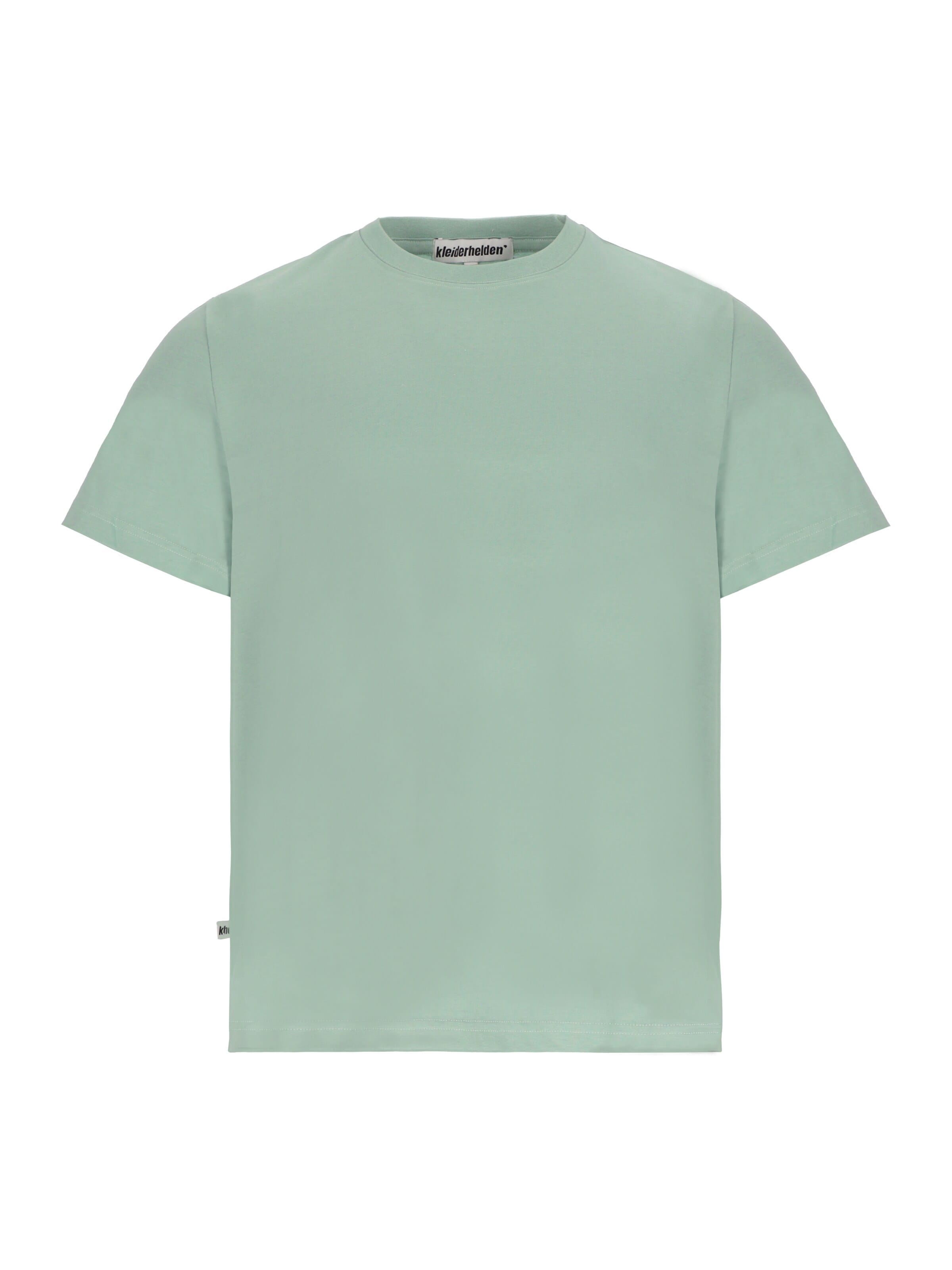 kleiderhelden Shirt 'kheTee Unisex, boxy fit, T-Shirt made from regenerative cotton' in Green: front