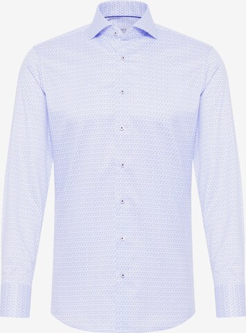 ETERNA Slim fit Overhemd in Blauw: voorkant