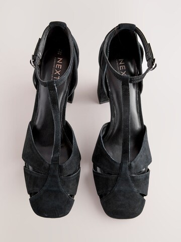 Next T-bar sandals in Black