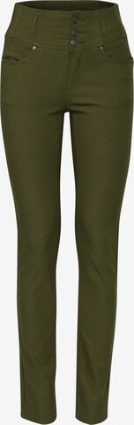 Fransa Skinny Chino Pants ' FRZALIN ' in Green: front