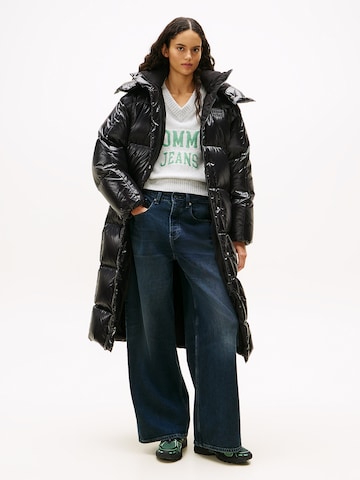 Palton de iarnă 'Alaska' de la Tommy Jeans pe negru: față