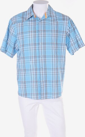 John Baner Button Up Shirt in L in Blue: front