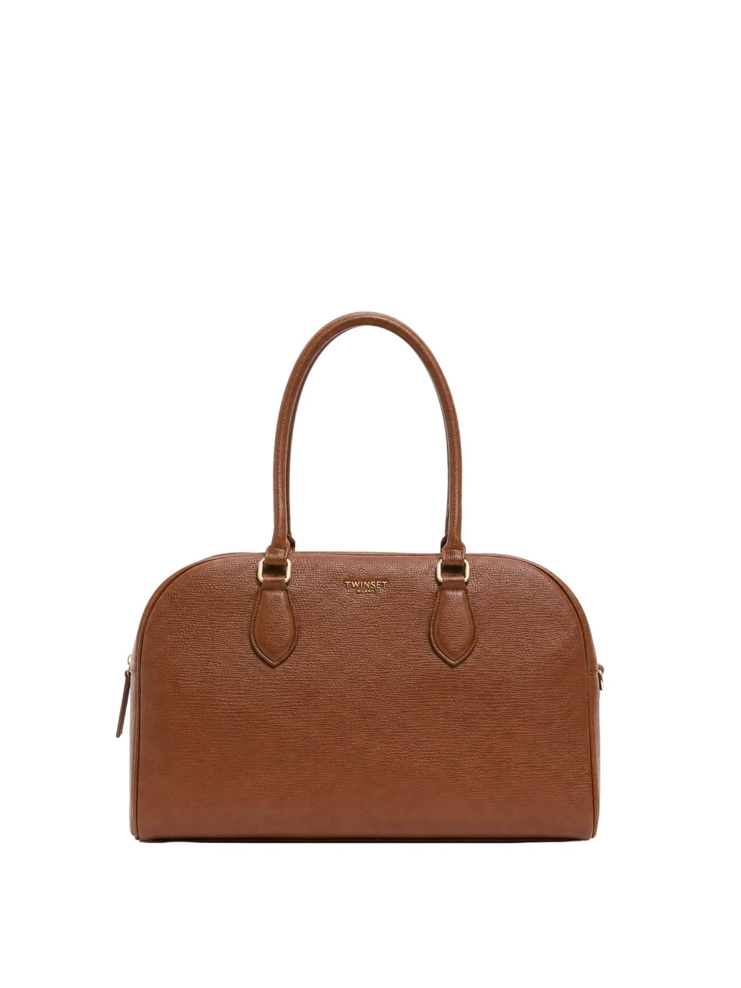 Twinset Handväska 'Handbag with Removable Shoulder Strap' i brun: framsida
